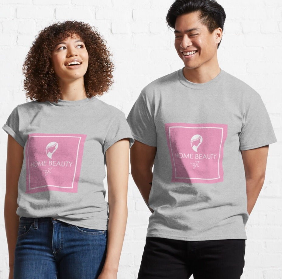 Home Beauty Pink Logo Unisex T shirt